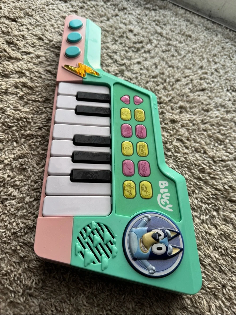 VTech Bluey Bluey's Keytar Toddler Toy Piano Keyboard